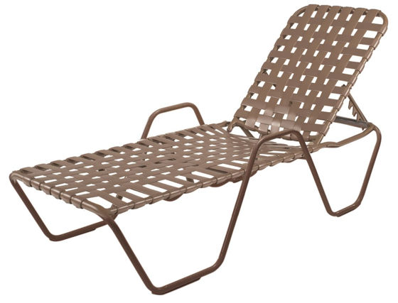 Picture of Country Club Chaise with Arms, Cross Weave