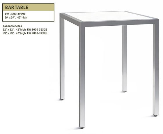Picture of Bar Table – Model: EW 3000-3232E (Ecowood) 