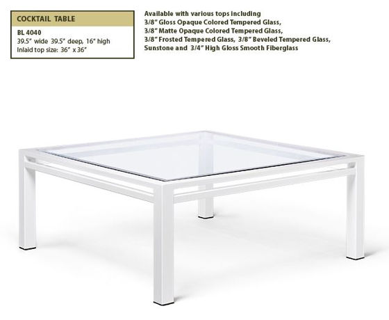 Picture of Cocktail Table – Model: BL 4040