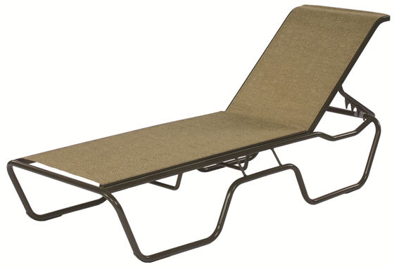 Picture of Commercial Sling Chaise Lounge Sanibel Stacking -Outdoor Patio Furniture – Model: 1913 
