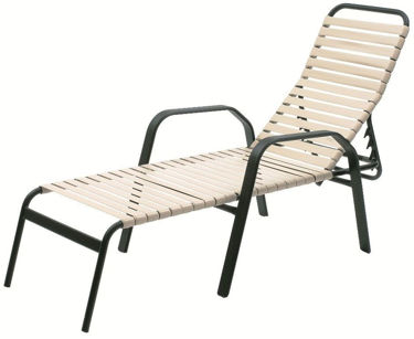 Picture of Commercial Strap Chaise Lounge Maya Stacking -Outdoor Patio Furniture – Model: 943S 