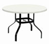 Picture of Commercial Fiberglass Dining Table Welded Base 42 Inch Round - Outdoor Patio Furniture – Model: 42WF