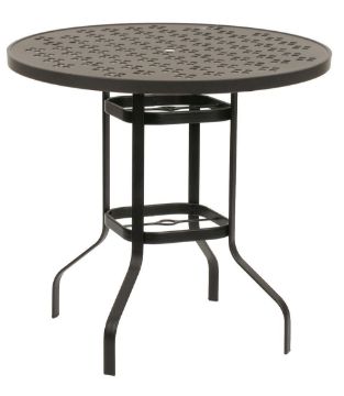 Show details for 42 Round Bar Table - Square Pattern – Model: 42BPA  Picture of 42 Round Bar Table - Square Pattern – Model: 42BPA