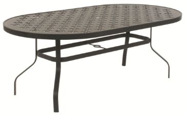 Show details for 42 x76 Oval Dining Table - Wave Pattern – Model: 4276JPA  Picture of 42 x76 Oval Dining Table - Wave Pattern – Model: 4276JPA
