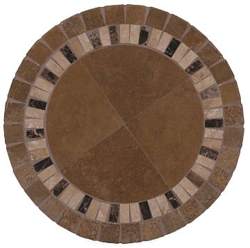 Show details for 24 Round Stone Top End Table – Model: Tops-1487 B924W Picture of 24 Round Stone Top End Table – Model: Tops-1487 B924W