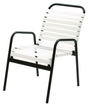 Picture of Commercial Strap Dining Chair Sanibel Stacking -Outdoor Patio Furniture – Model: 100S 