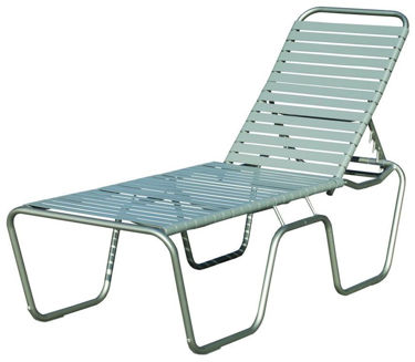 Picture of Commercial Strap High Seat Chaise Lounge Sanibel Stacking -Outdoor Patio Furniture – Model: 143S 