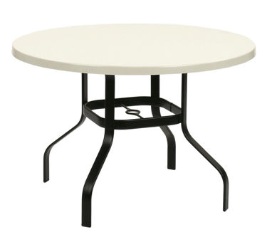 Picture of Commercial Fiberglass Dining Table Welded Base 36 Inch Round -Outdoor Patio Furniture – Model: 36WF
