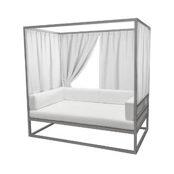Show details for Relax Daybed with Side Panel Curtains SO-3405-215 Picture of Relax Daybed with Side Panel Curtains SO-3405-215