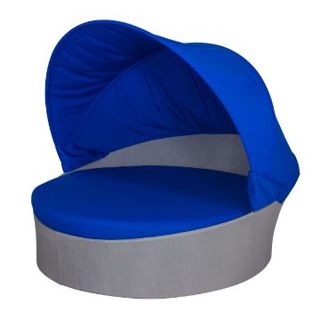 Show details for Aqua Medium Daybed w/ Canopy (Round) SO-3401-225 Picture of Aqua Medium Daybed w/ Canopy (Round) SO-3401-225