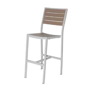 Show details for Napa Bar Side Chair (Silver & Gray) SC-2405-172 Picture of Napa Bar Side Chair (Silver & Gray) SC-2405-172