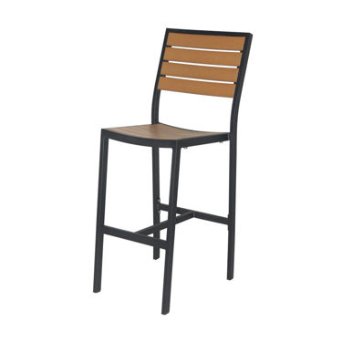 Picture of Napa Bar Side Chair (Black & Teak) SC-2405-172