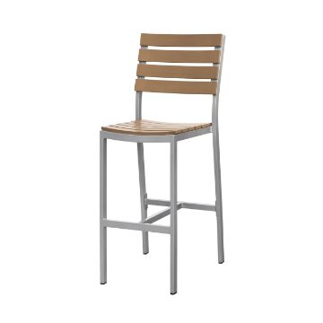Show details for Vienna Bar Side Chair (Teak) SC-2404-172 Picture of Vienna Bar Side Chair (Teak) SC-2404-172
