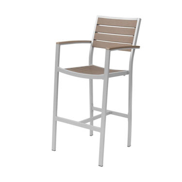 Picture of Napa Bar Arm Chair (Silver & Gray) SC-2405-173