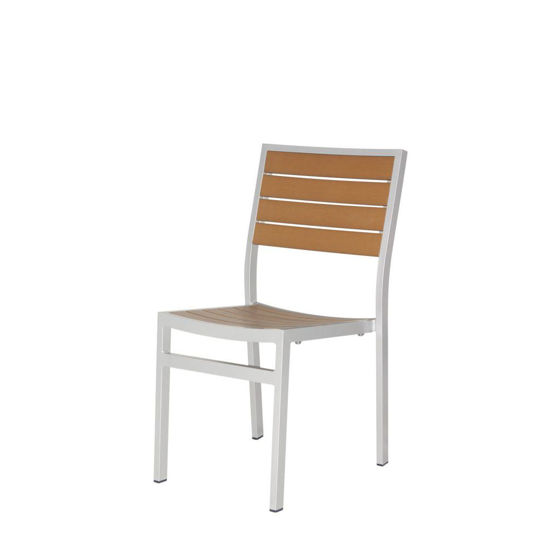 Picture of Napa Dining Side Chair (Silver & Teak) SC-2405-162