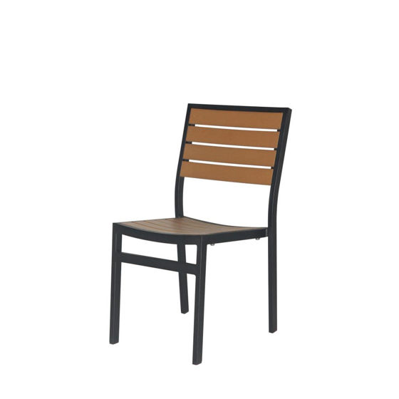 Picture of Napa Dining Side Chair (Black & Teak) sc-2405-162-bt