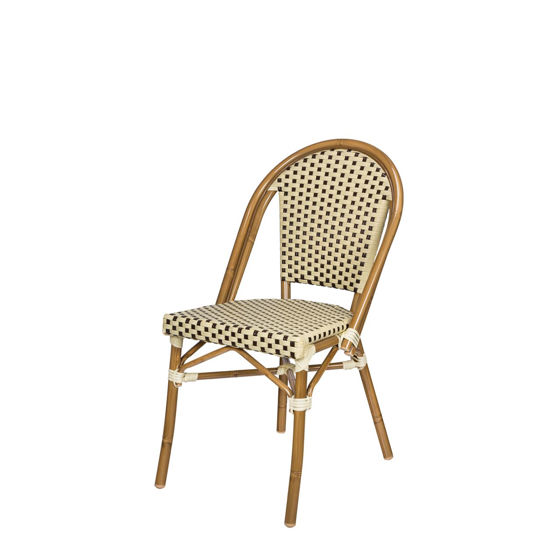 Picture of Paris Dining Side Chair (Cream & Chocolate) sc-2203-162