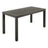 Aura Aluminium Narrow Dining Table 140