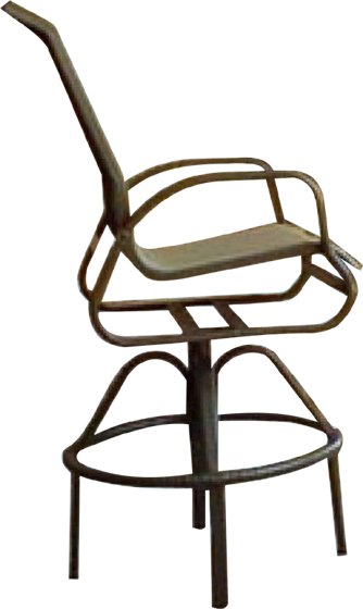 Sling Swivel Rocker Bar Chair I-375