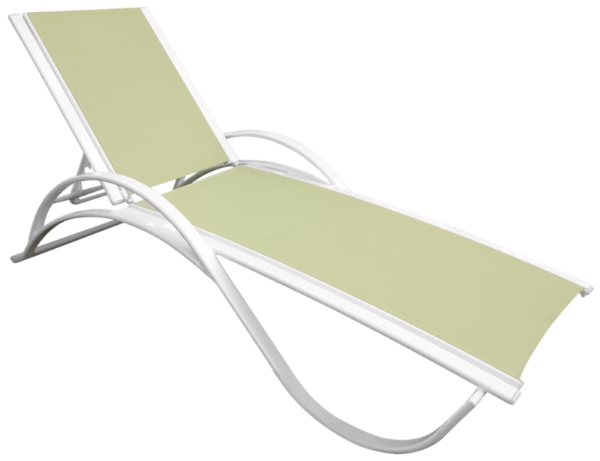 Garden Green Sling Chaise Lounge