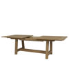 Coastal Teak 79"-118" Dining Table With Leaf Extension Designer Outdoor Furniture