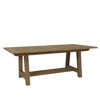 Coastal Teak 79"-118" Dining Table With Leaf Extension Designer Outdoor Furniture