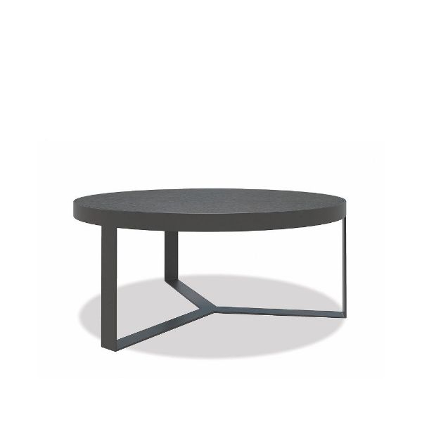 38" Polished Granite Round Coffee Table Designer Outdoor Furniture