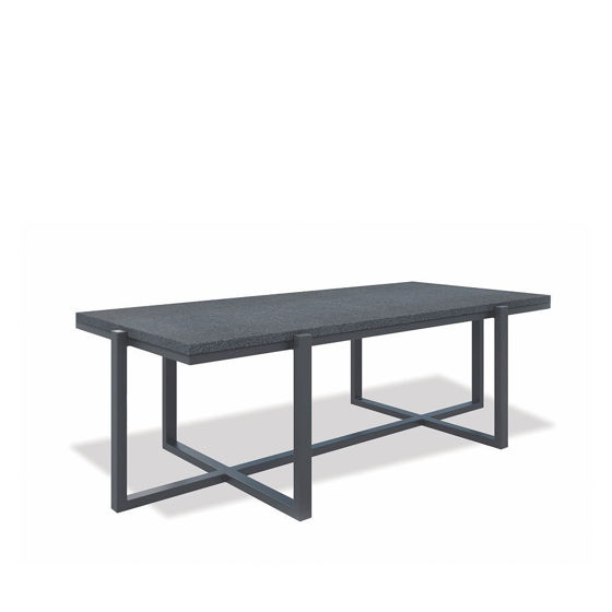 Rectangle Coffee Table With Honed Granite Designer Outdoor Furniture