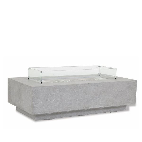 Gravelstone Rectangular Fire Table Designer Outdoor Furniture