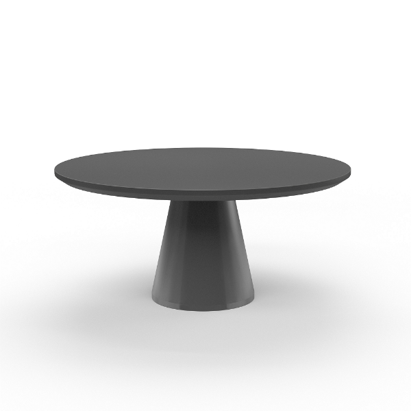 Pedestal Dining Table - Dark Grey Designer Outdoor Furniture
