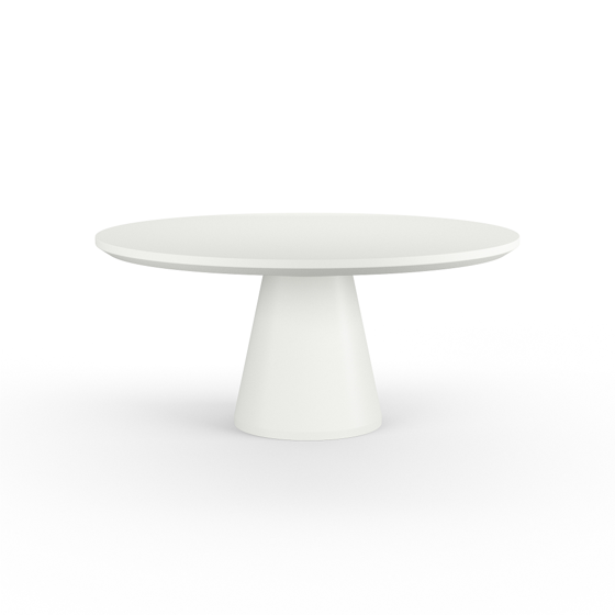Pedestal Dining Table - Bone Designer Outdoor Furniture