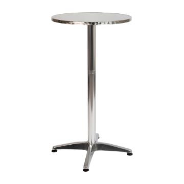 Mellie 23.5" Round Aluminum Indoor-Outdoor Bar Height Table TLH-059B-GG Mellie 23.5" Round Aluminum Indoor-Outdoor Bar Height Table TLH-059B-GG