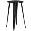 Commercial Grade 24" Round Black Metal Indoor-Outdoor Bar Height Table CH-51080-40-BK-GG