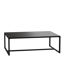 Brock Outdoor Patio Coffee Table Commercial Grade Black Coffee Table for Deck, Porch, or Poolside - Steel Square Leg Frame XU-T6R60USO-1T-BK-GG Brock Outdoor Patio Coffee Table Commercial Grade Black Coffee Table for Deck, Porch, or Poolside - Steel Square Leg Frame XU-T6R60USO-1T-BK-GG