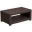 Seneca Chocolate Brown Faux Rattan Coffee Table DAD-SF1-R-GG Seneca Chocolate Brown Faux Rattan Coffee Table DAD-SF1-R-GG
