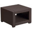 Seneca Chocolate Brown Faux Rattan End Table DAD-SF1-S-GG Seneca Chocolate Brown Faux Rattan End Table DAD-SF1-S-GG