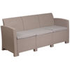 Seneca Light Gray Faux Rattan Sofa with All-Weather Seneca Light Gray Cushions DAD-SF2-3-GG