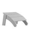 Sawyer Modern All-Weather Poly Resin Wood Adirondack Ottoman Foot Rest in White JJ-C14309-WH-GG 