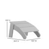 Sawyer Modern All-Weather Poly Resin Wood Adirondack Ottoman Foot Rest in White JJ-C14309-WH-GG 