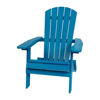 Charlestown All-Weather Poly Resin Indoor/Outdoor Folding Adirondack Chair in Blue  JJ-C14505-BLU-GG
