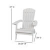 Charlestown All-Weather Poly Resin Indoor/Outdoor Folding Adirondack Chair in White JJ-C14505-WH-GG