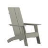 Sawyer Modern All-Weather Poly Resin Wood Adirondack Chair in Gray JJ-C14509-GY-GG