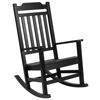 Winston All-Weather Poly Resin Rocking Chair in Black JJ-C14703-BK-GG