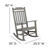 Winston All-Weather Poly Resin Rocking Chair in Gray JJ-C14703-GY-GG 
