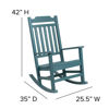 Winston All-Weather Poly Resin Rocking Chair in Teal  JJ-C14703-TL-GG