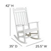 Winston All-Weather Poly Resin Rocking Chair in White  JJ-C14703-WH-GG