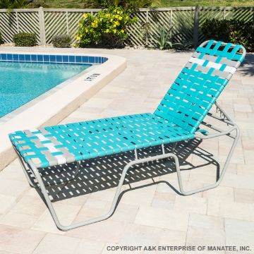 Show details for C200B 20-inch Basketweave Strap Chaise Lounge Picture of C200B 20-inch Basketweave Strap Chaise Lounge