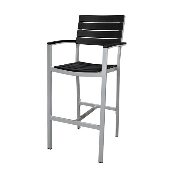 Picture of Vienna Bar Arm Chair (Black) SC-2404-173