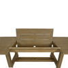 Coastal Teak 79"-118" Dining Table With Leaf Extension Designer Outdoor Furniture