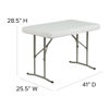 3 Piece Portable Plastic Folding Bench and Table Set DAD-YCZ-103-GG